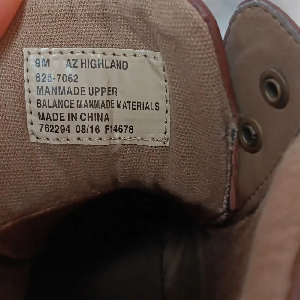 Arizona Jeans Co. Men's Brown Leather Boots Size 9M Preowned